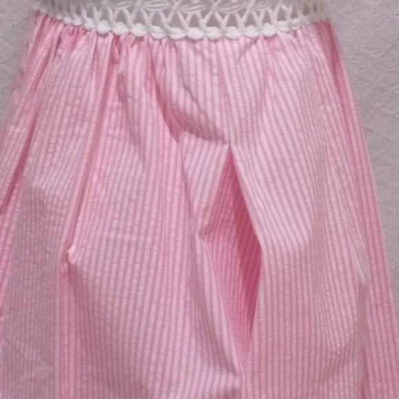 Lilly Pulitzer Alivia Havana Pink Yarn Dye Seersucker Dress with Pockets - Picture 8 of 12